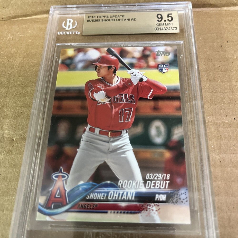 2018 topps update shohei ohtani rd bgs 9.5 #US285