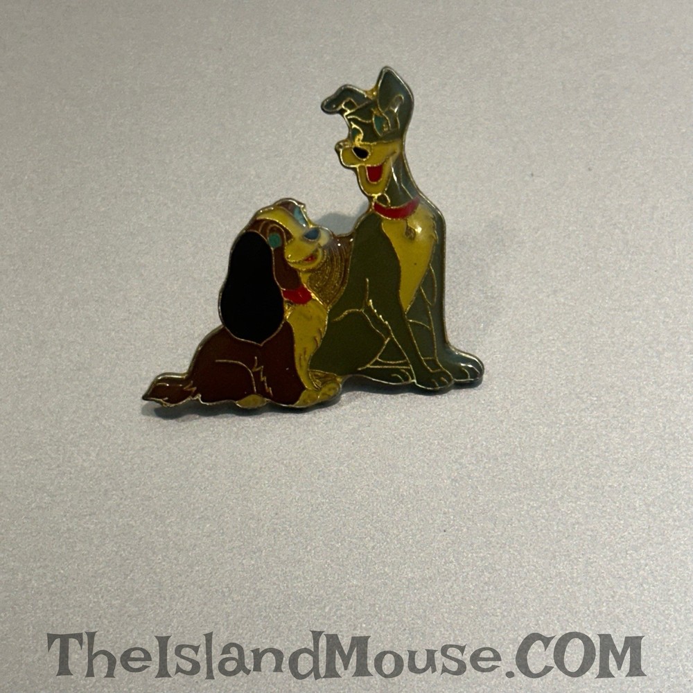 Rare Disney Lady & The Tramp Vintage Pin