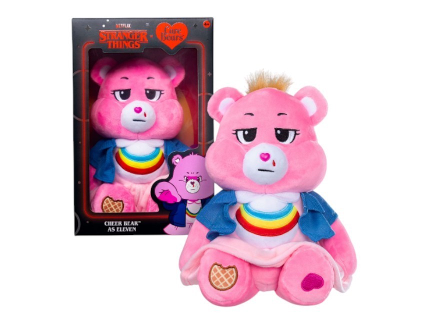 Netflix - Care Bears x Stranger Things - Cheer Bear As Eleven 12 Inch Plush