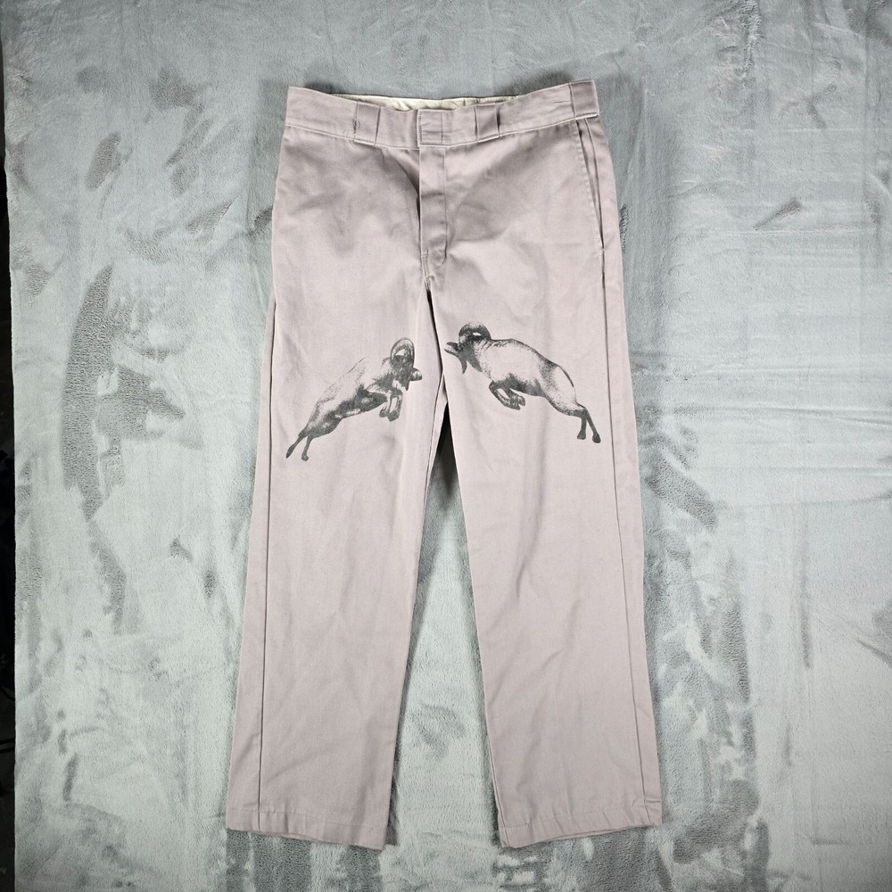 RARE 2020 Basketcase Gallery x Dickies Ram Print 874 Work Pants (31x29)