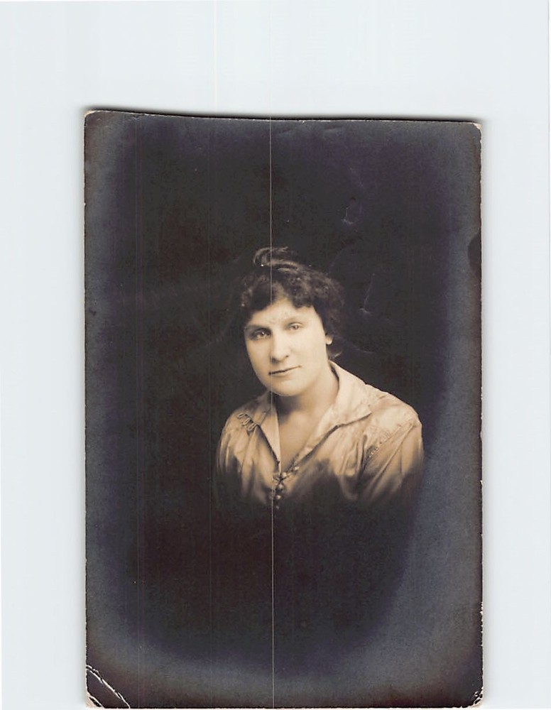 Postcard Lady Close Up Picture
