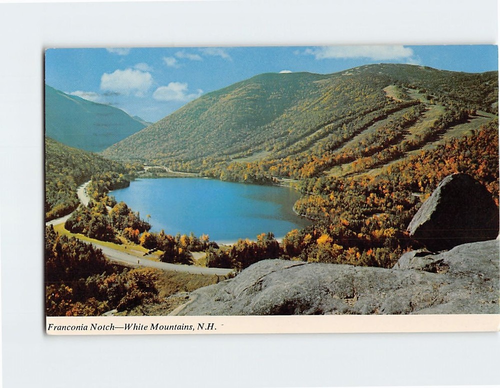 Postcard Franconia Notch White Mountains Franconia New Hampshire USA
