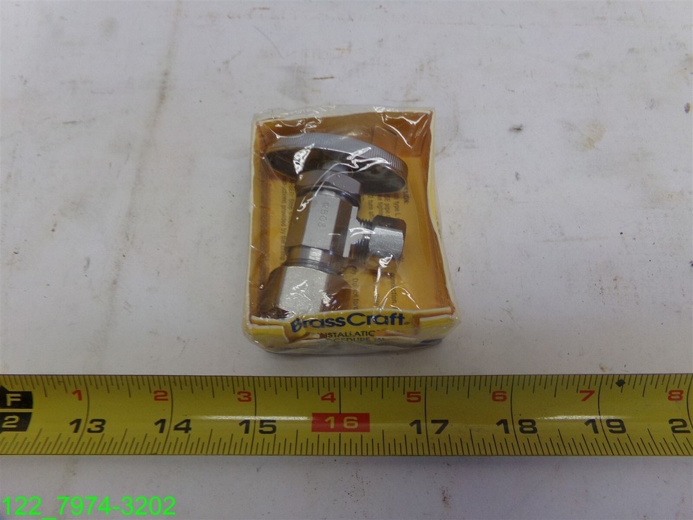 BrassCraft OCR19C Chrome 1/2 x 3/8 Multi-Turn Angle Stop Valve
