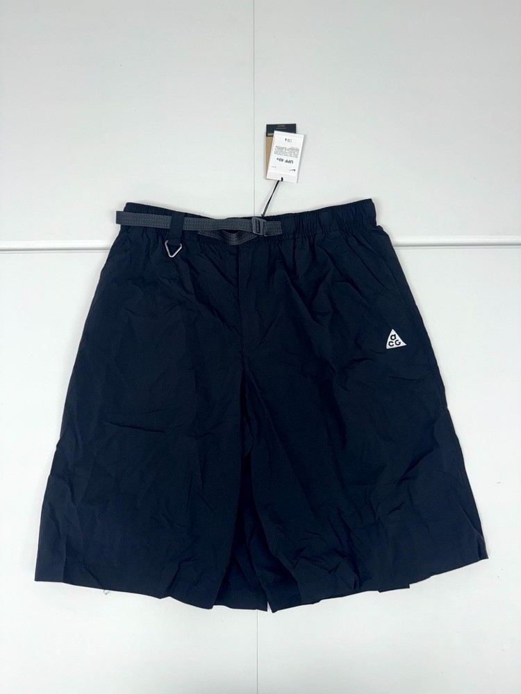 Nike ACG Orb Weaver Shorts Mens Large Black UV Repel Oversized HJ2887-010