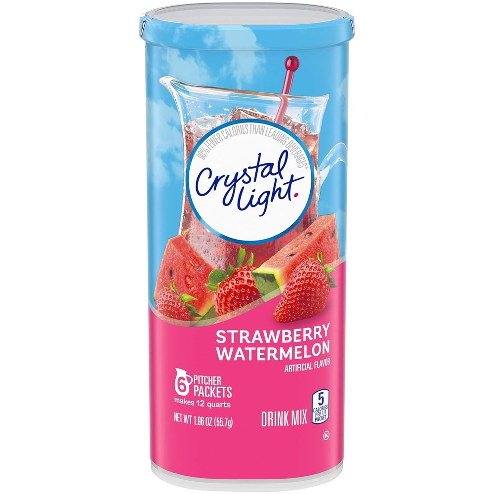 Crystal Light Strawberry Watermelon Drink Mix 6ct 1.96 Ounce