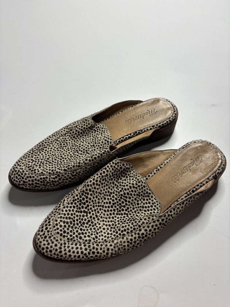 Madewell Frances Loafer Mule Calf Hair Women's Shoes Sz 7 Casual Career Travel