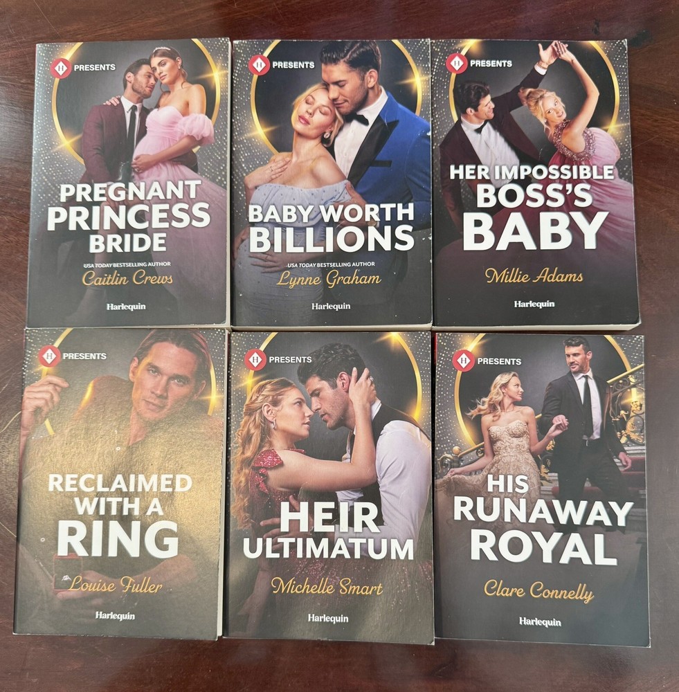 Harlequin Romance Books, Set Of Six