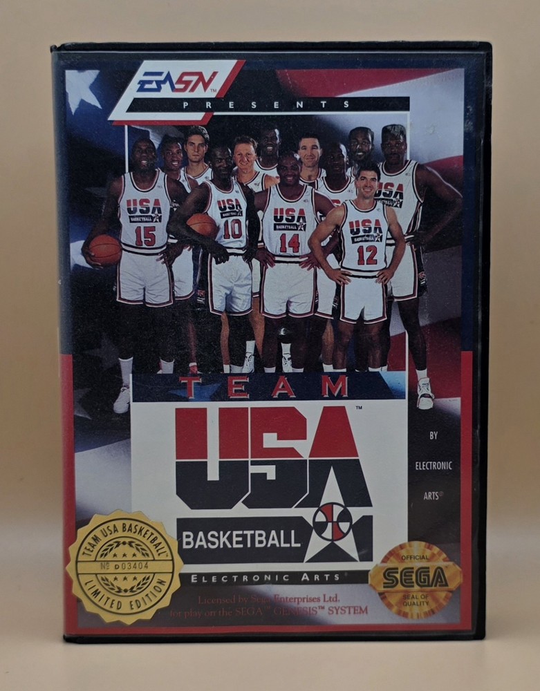 Team USA Basketball (Sega Genesis) No Manual, Tested & Working