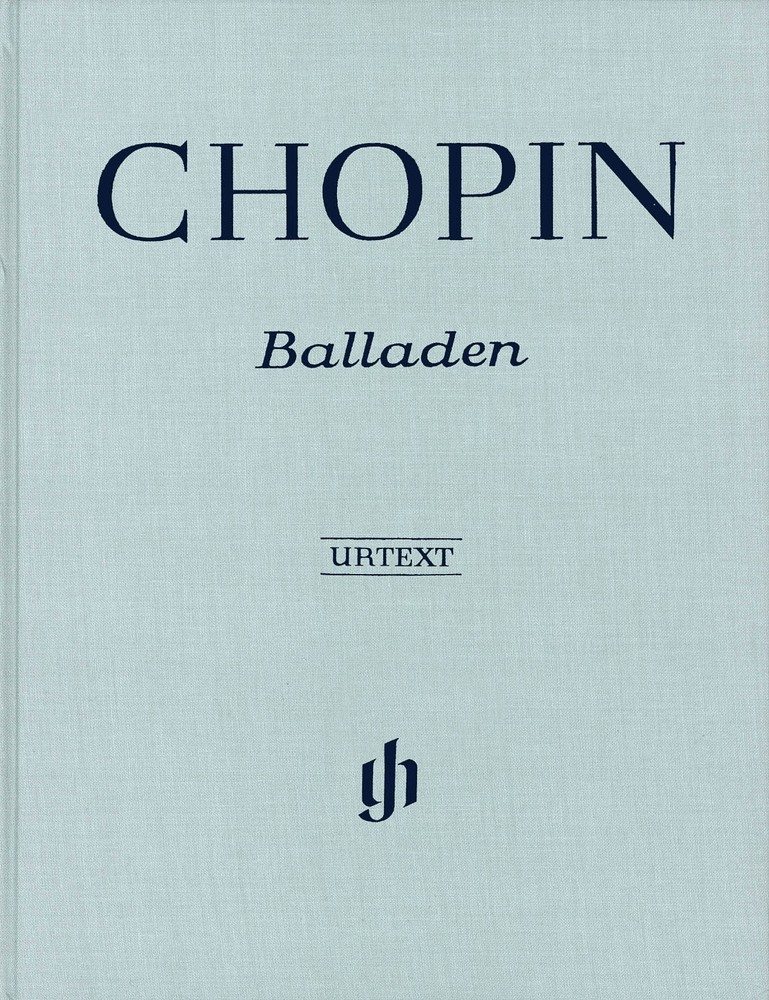 Chopin Ballades for Piano Solo Henle Urtext Classical Sheet Music Hardcover Book