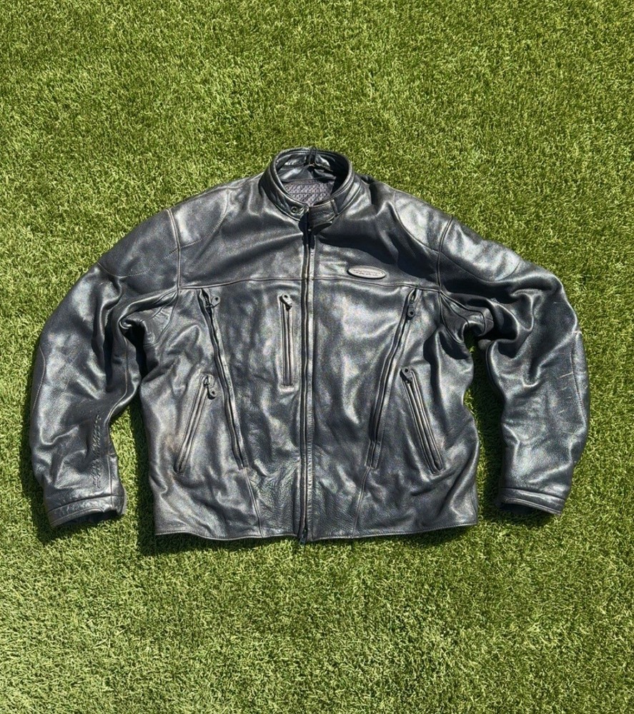Harley Davidson FXRG Men's Leather Jacket w/Removable Heavy Duty Lining Size XL