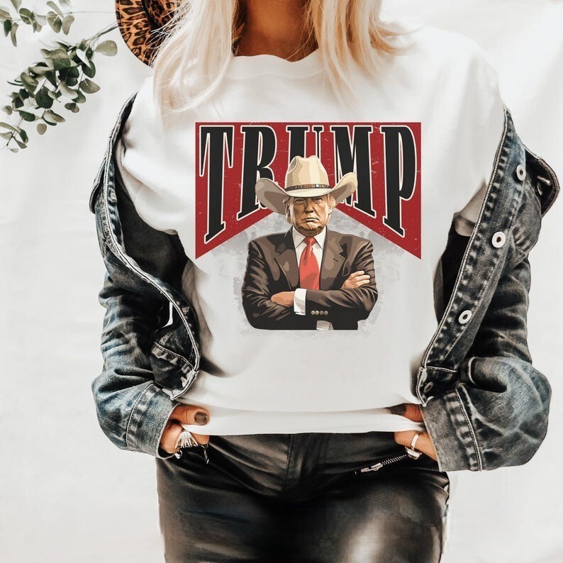 Cowboy Trump Shirt, Western Trump T-Shirt JN061126