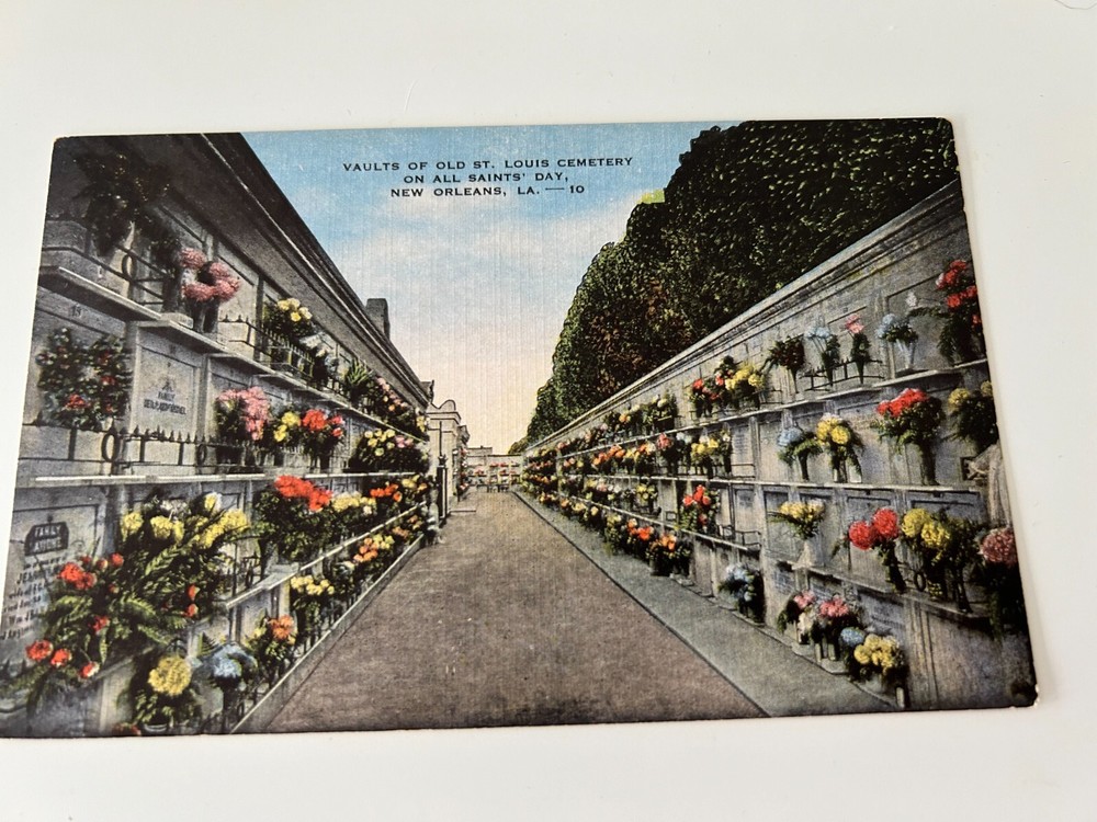 Vaults of Old St Louis Cemetery on All Saints Day New Orleans Louisiana Postcard