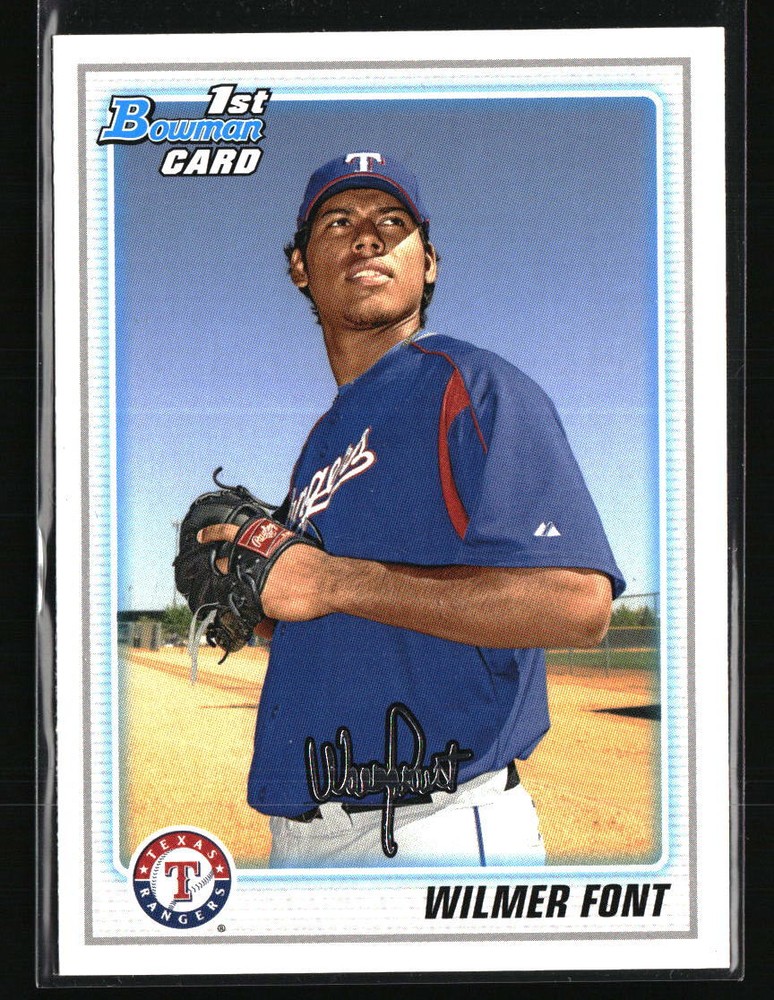 Wilmer Font 2010 Bowman BP87 Rookie Baseball Card