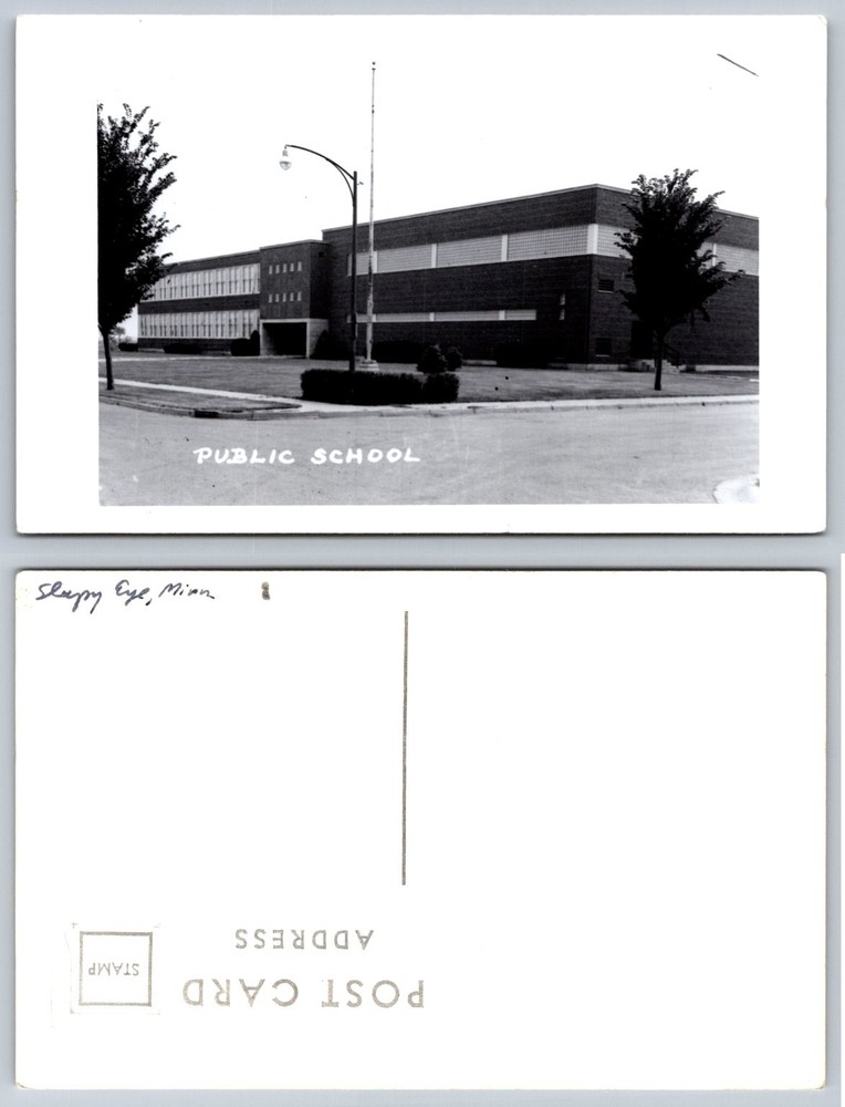 RPPC Shakopee Minnesota Public School 1950s Vintage Real Photo Postcard