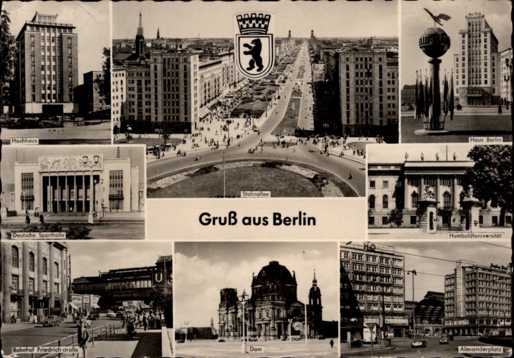 RPPC Gruss Aus Berlin City State Berlin vintage postcard v508