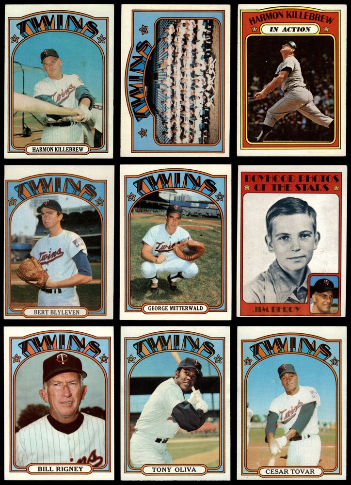 1972 Topps Minnesota Twins Near Team Set 5 - EX 6969888 (21 / 32 cards)