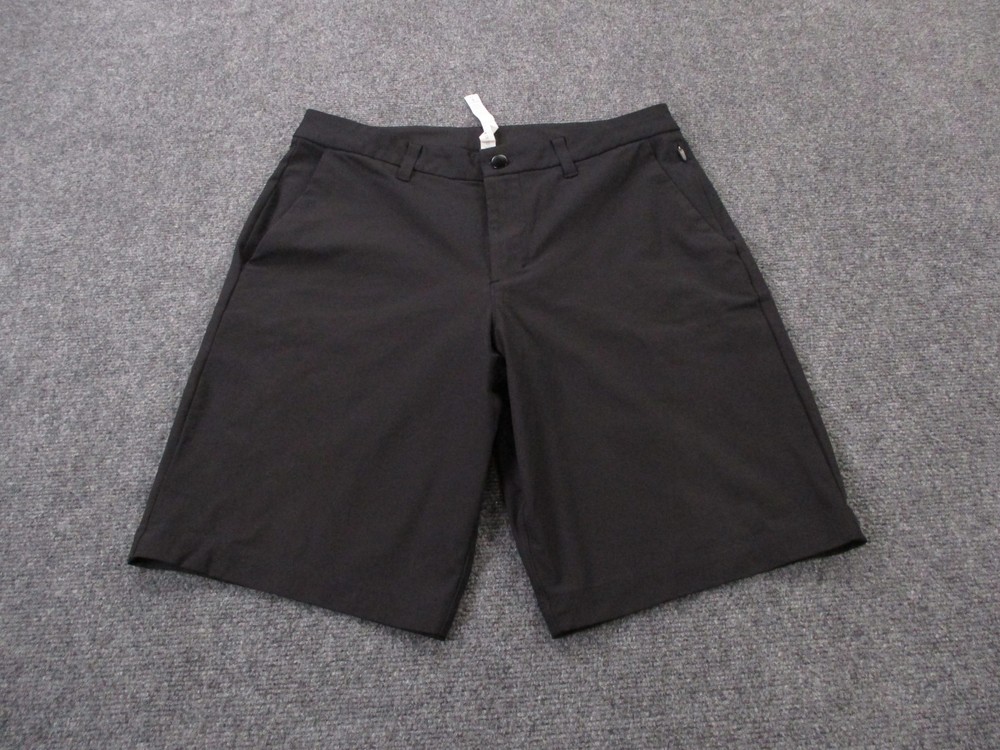 Lululemon Shorts Men 31 Black Commission Warpstreme Chino Preppy Golf Classic