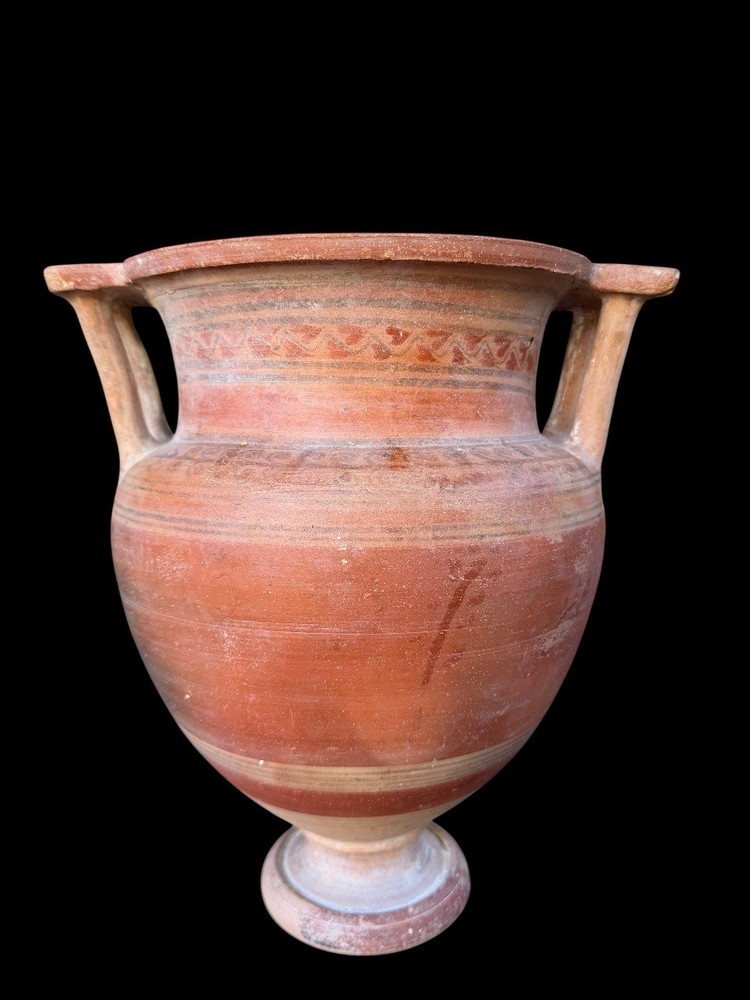 Ancient Greek  POTTERY COLUMN-KRATER.  CIRCA 4TH CENTURY B.C.