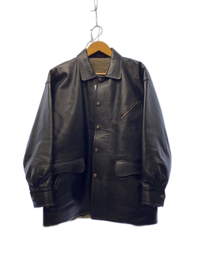 Leather Jacket Blouson/-/Leather/Blk 3499