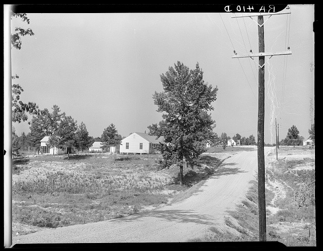Photo:McComb Mississippi 1935 Homesteads Rural Road Houses Pike County