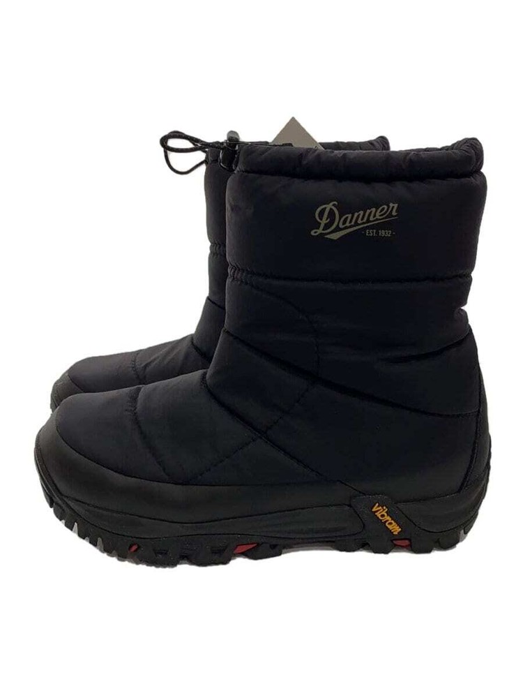 Danner Men's D120073 Mid-Length Black Snow Boots with Vibram Sole US7