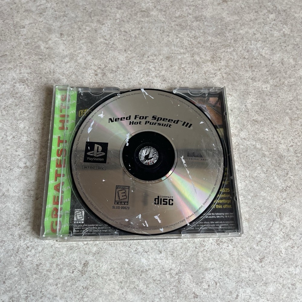 Need for Speed III 3: Hot Pursuit  PS1 Sony PlayStation 1 - Disc Only & Tested