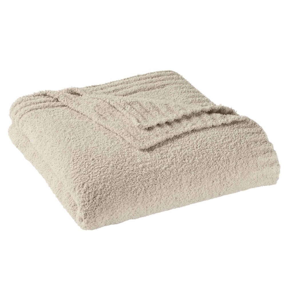 Better Homes & Gardens Cozy Knit Blanket, Beige, King