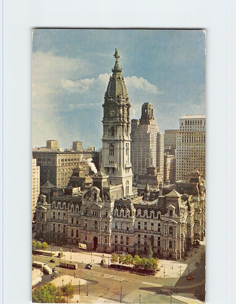 Postcard City Hall Philadelphia Pennsylvania USA North America