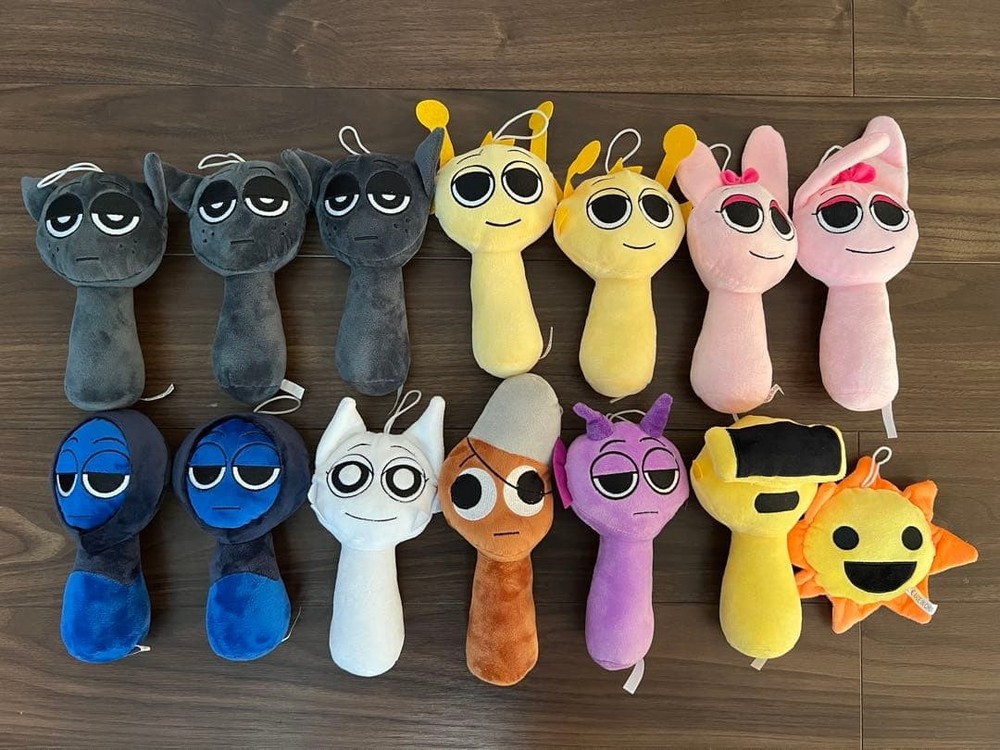 Sprunki sprunki plush toy set of 14 #4bc96c