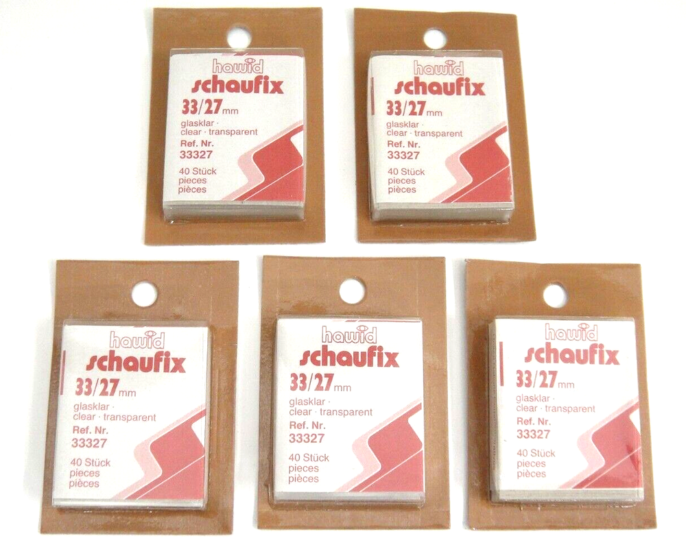 Hawid Clear Stamp Mounts 33/27 UN & Commemoratives 5 Packs of 40 Pieces (m13a)