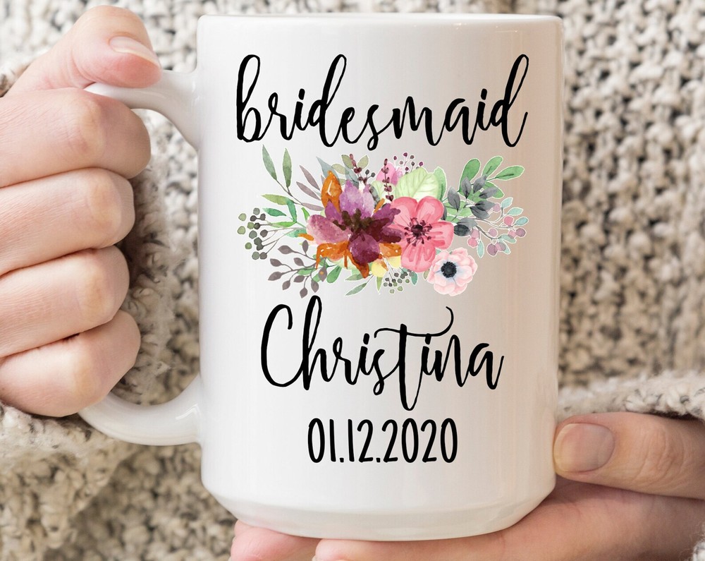 Custom Bridesmaid Mug. Bridesmaid Proposal. Bridesmaid Name Mug. Will You Be My