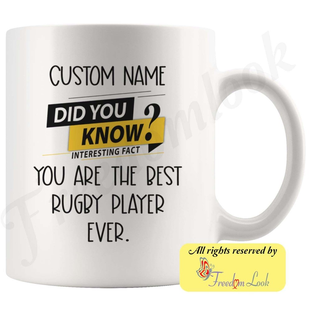 Rugby Player Coffee Mug Rugby Player Personalized Gifts Best Rugby Player