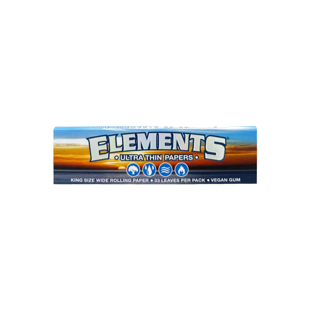 King Size Ultra Thin Rice Rolling Papers by Elements  