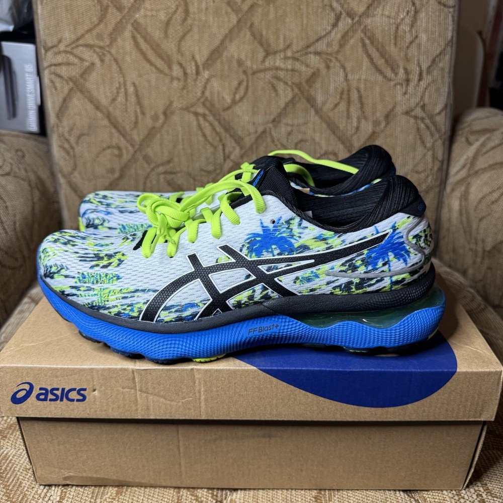 ASICS Men’s GEL-Nimbus 24 ‘Coastal Caricatures’ Running Shoes Size 8.5 New