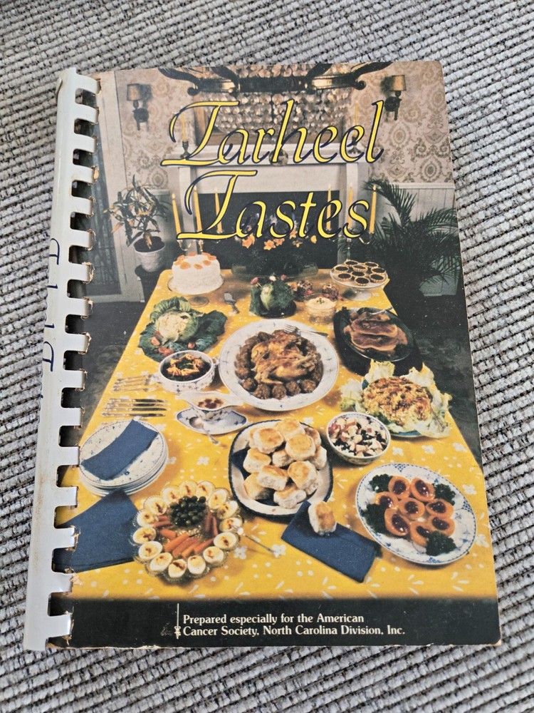 Vintage NC Tarheel Tastes Cookbook 1981