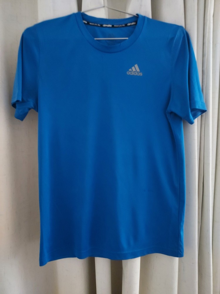 Adidas Climalite Blue T Shirt Boys Size Large 14-16, Pre-Owned