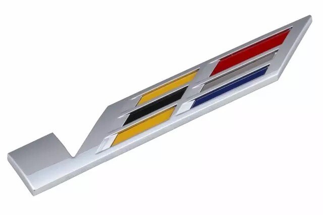 Cadillac V Series Door or Deck Lid Emblem- Genuine GM Brand New- # 23356910