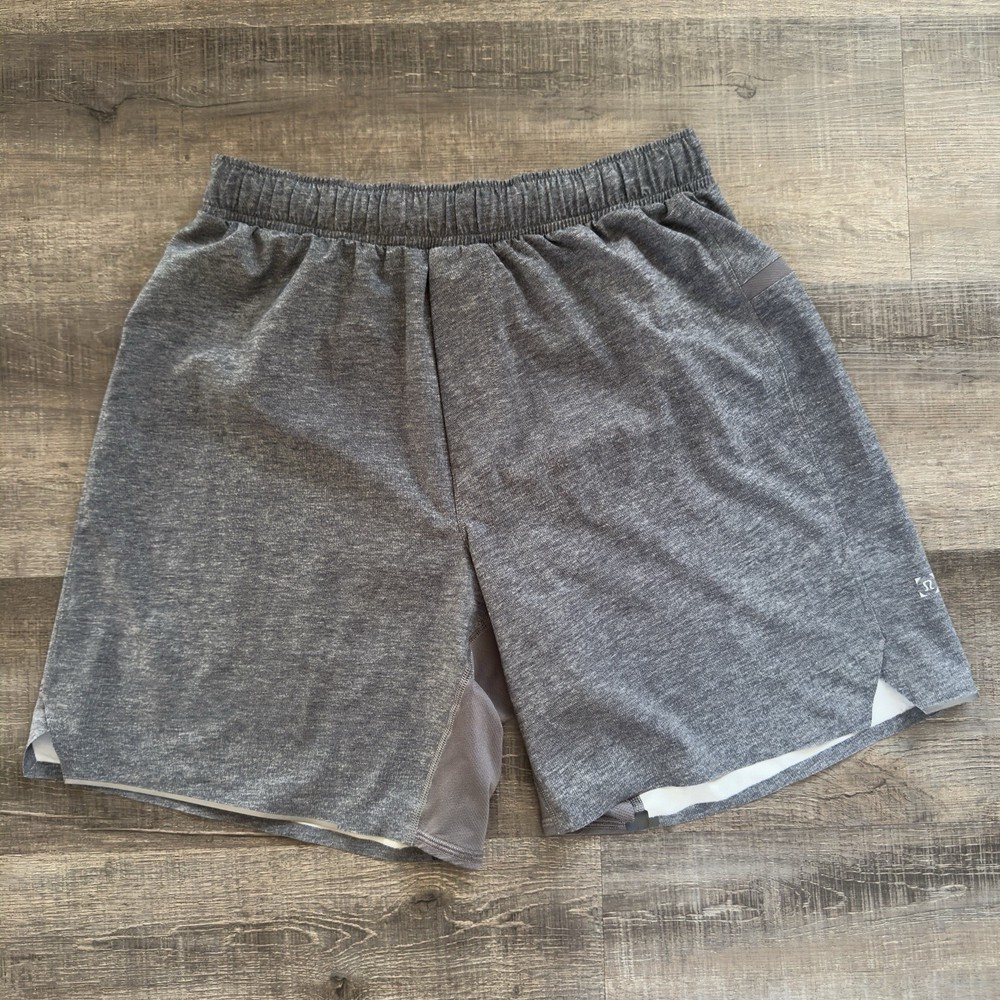Lululemon Surge Shorts Small Men's Gray Linerless Running Gym Training 7