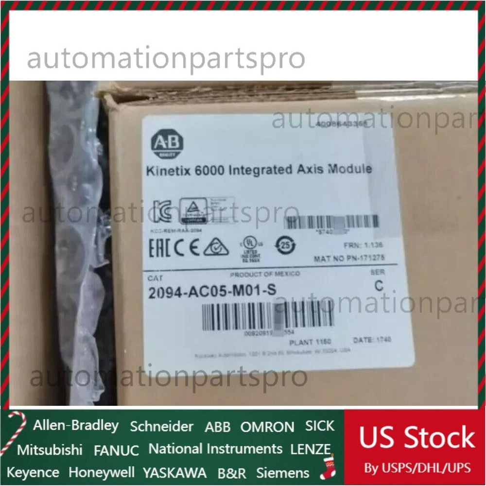 Allen-Bradley 2094-AC05-M01-S Kinetix 6000 Integrated Axis Module US Free Tax