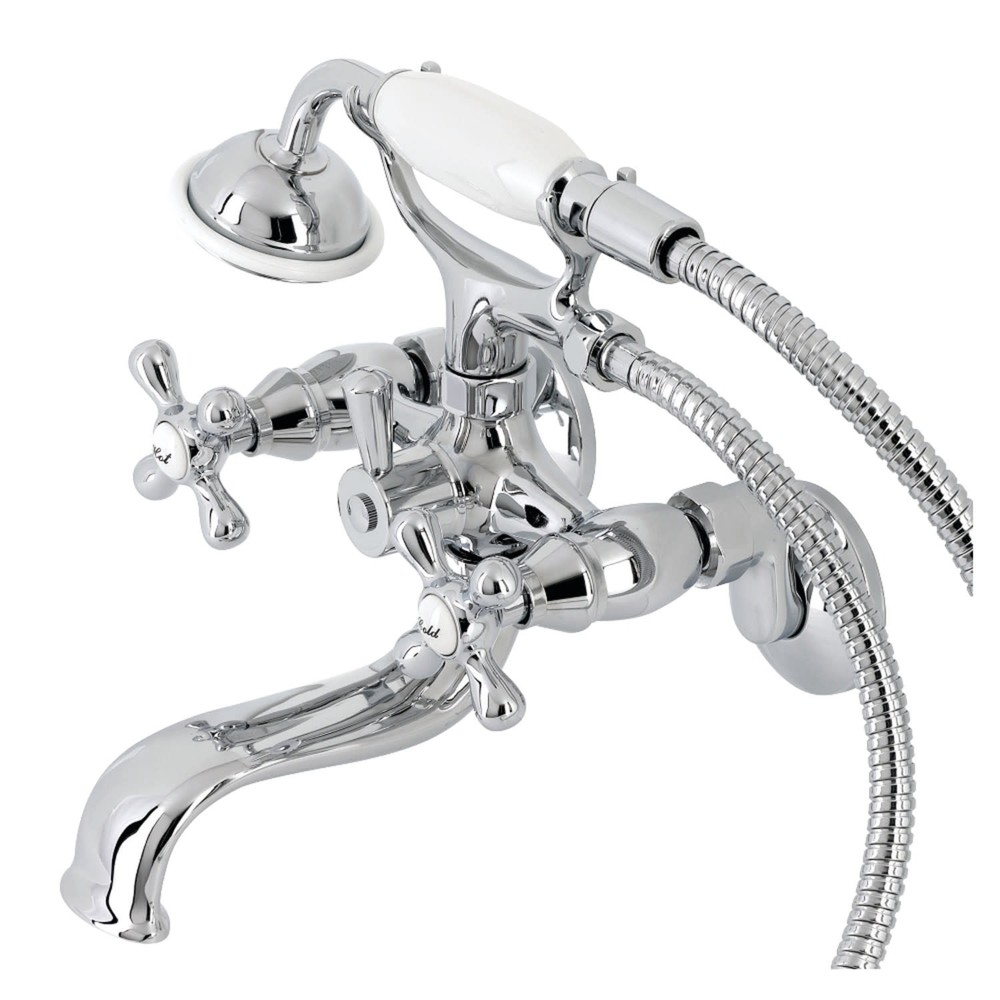 Kingston Brass KS225 Kingston Wall Mounted Clawfoot Tub Filler - Chrome