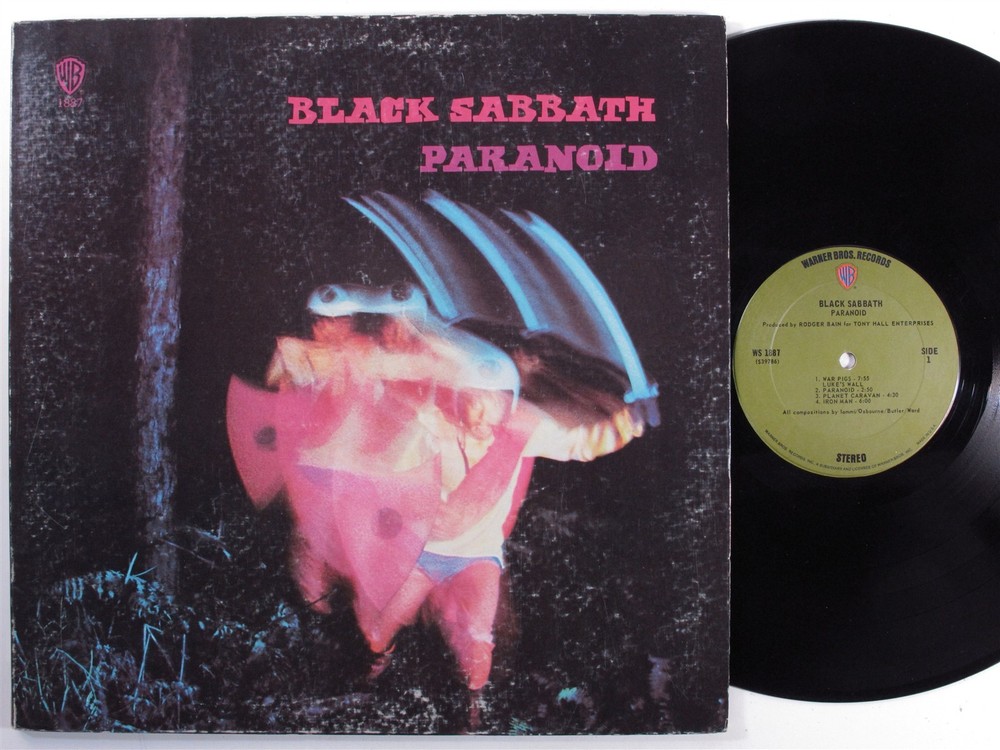 BLACK SABBATH Paranoid WARNER BROS LP gatefold f