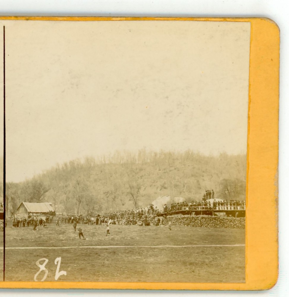 82. Baseball Game Spring Valley WI May 15, 1904  Stereoview