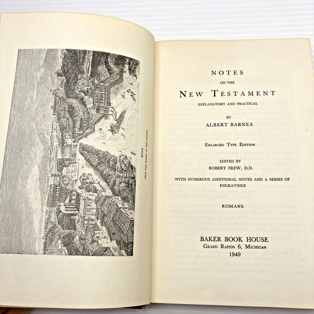 Notes on the New Testament Explanatory & Practical Romans Albert Barnes 1949 HC