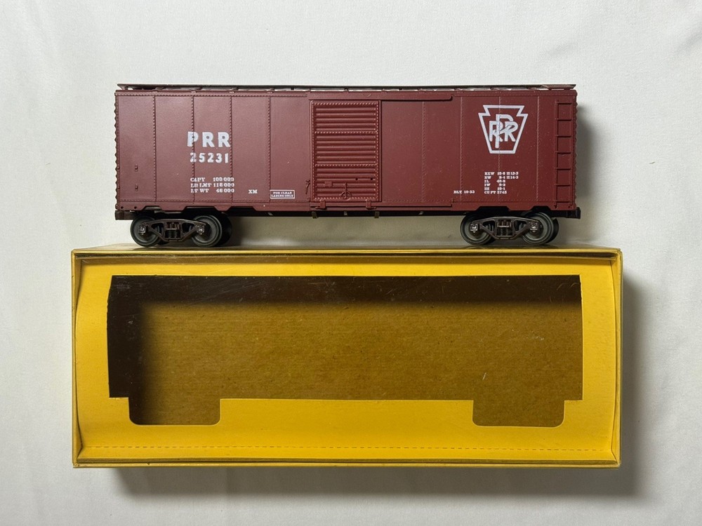American Models S Gauge Pennsylvania Railroad PRR Boxcar 25231 Vintage Train Car
