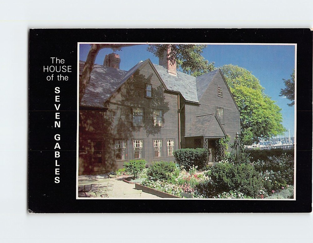 Postcard House of the Seven Gables Salem Massachusetts USA