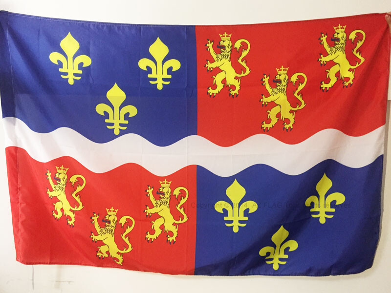 3x5ft Somme Flag for Pole - French Department of France 90x150cm