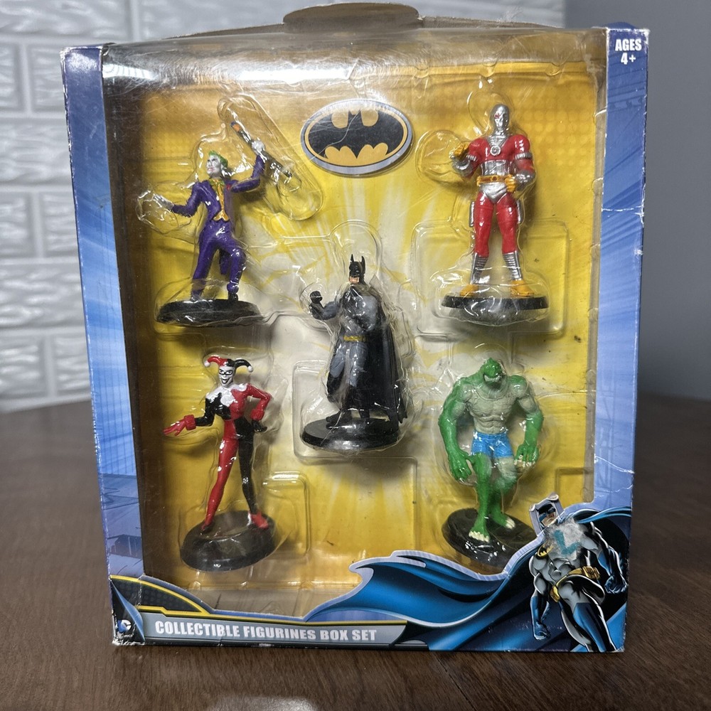 DC Comics Batman Collectible Figurines Box Set Croc Joker Harley Deadshot Mini