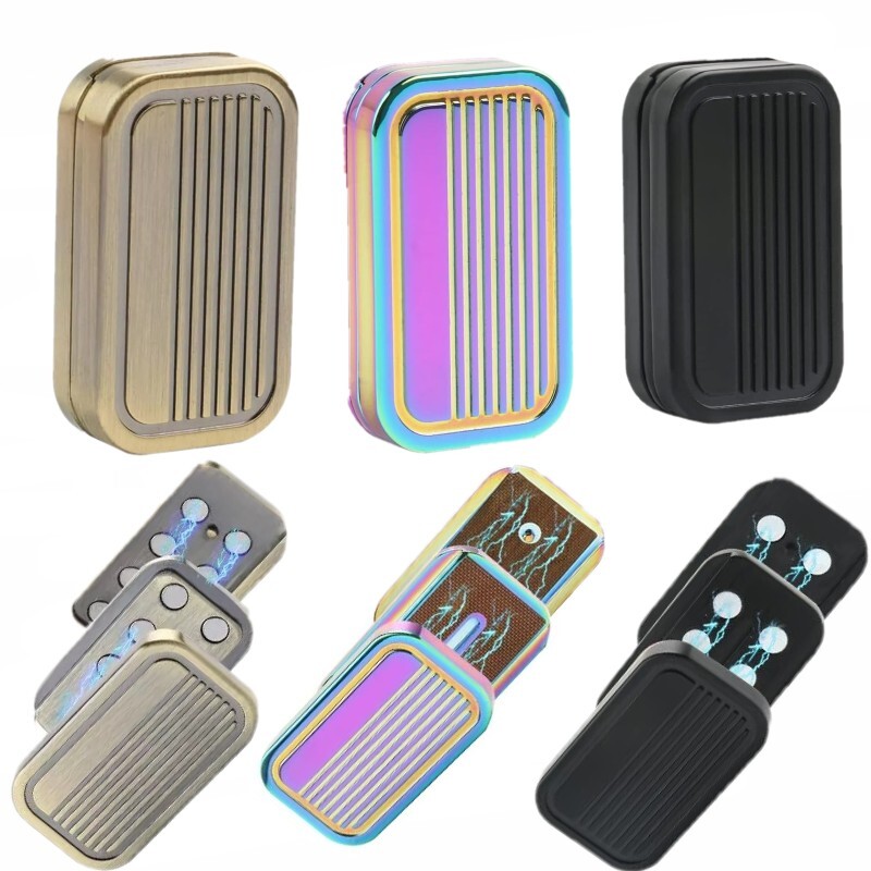 3 Layer Fidget Slider Magnetic Metal Push Card Anxiety Stress Relief Desk Toy