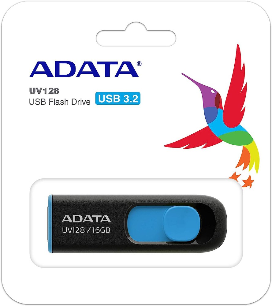 ADATA UV128 16GB USB 3.2 Gen1 Flash Drive High-Speed Thumb Stick