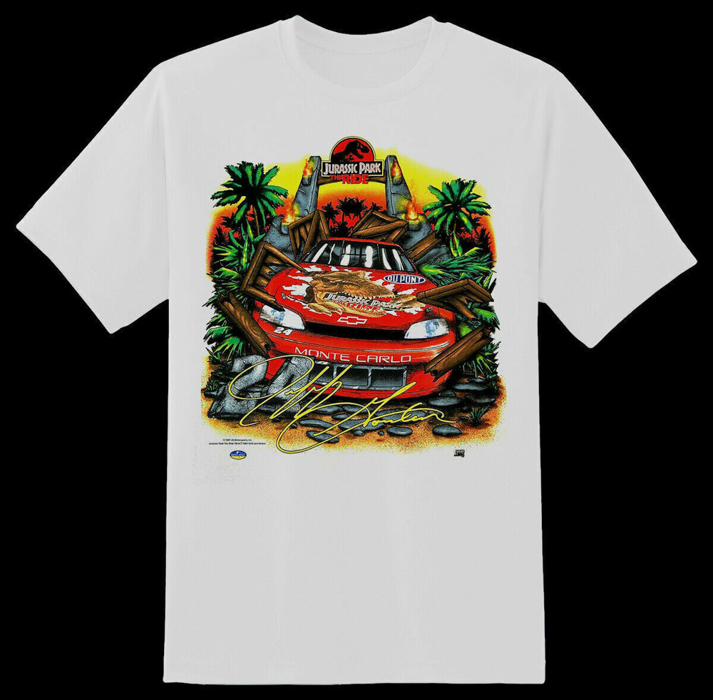 Vintage 1997 Jurassic Park Nascar Jeff Gordon Shirt